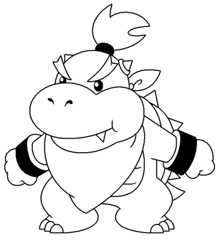 Jr. Bowser Coloring Page